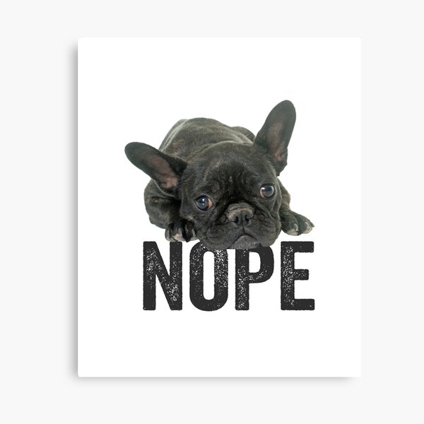 Artikel-Vorschau von French Bulldog Nope, designt und verkauft von kudostees.