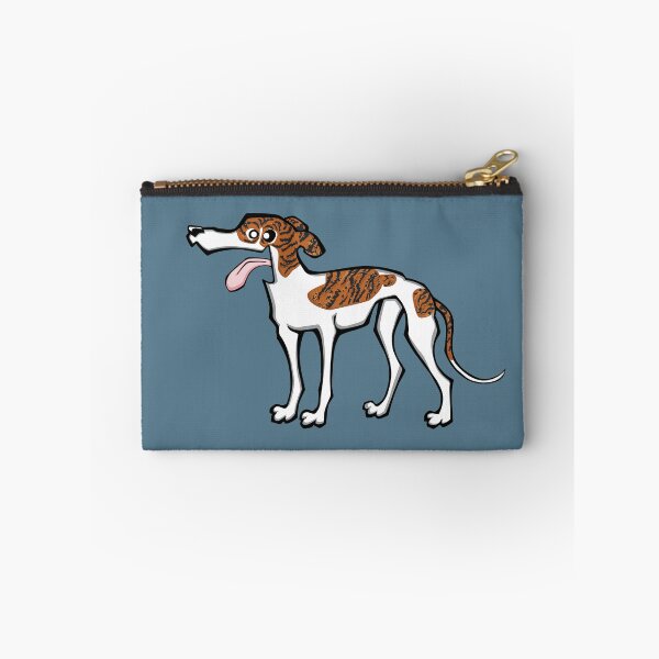 Item preview, Greyhound - Dark Brindle and White (Full Body) BLUE BG designed and sold by TheChicken.
