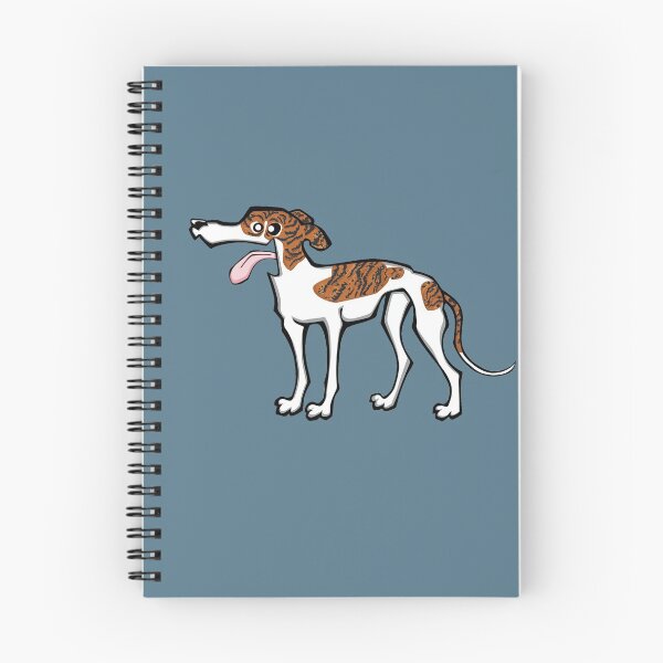 Item preview, Greyhound - Dark Brindle and White (Full Body) BLUE BG designed and sold by TheChicken.