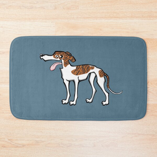 Item preview, Greyhound - Dark Brindle and White (Full Body) BLUE BG designed and sold by TheChicken.
