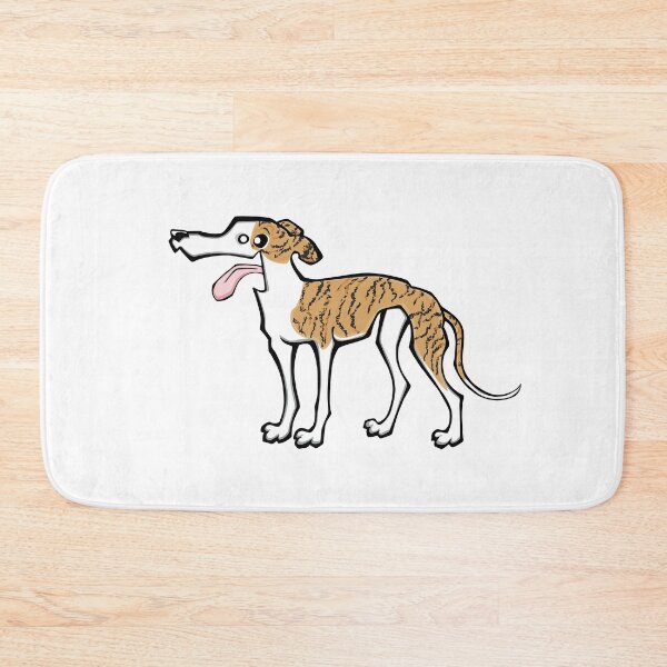 Item preview, Greyhound - Light Brindle and White (Full Body) WHITE BG designed and sold by TheChicken.