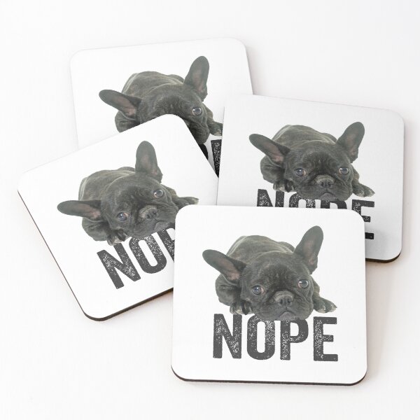 Artikelvorschau, French Bulldog Nope entworfen und verkauft von kudostees.