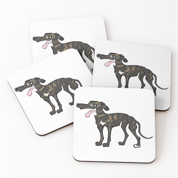 Item preview, Greyhound - Dark Brindle (Full Body) WHITE BG designed and sold by TheChicken.