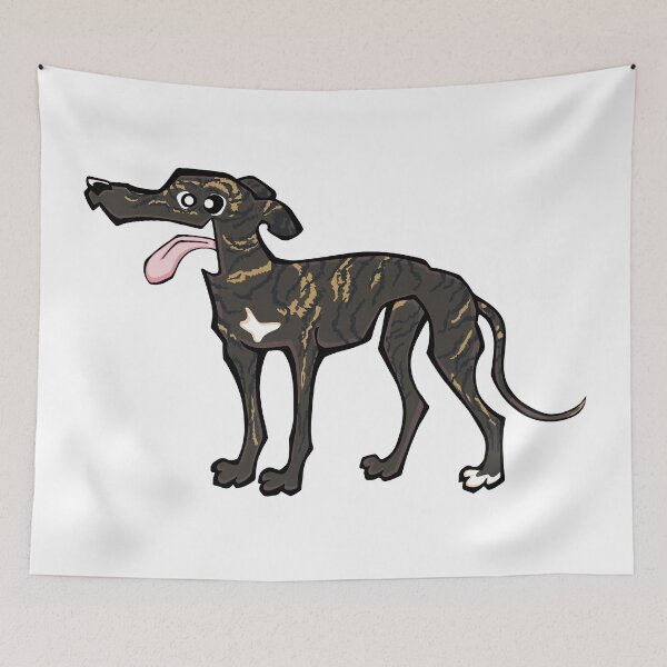 Item preview, Greyhound - Dark Brindle (Full Body) WHITE BG designed and sold by TheChicken.