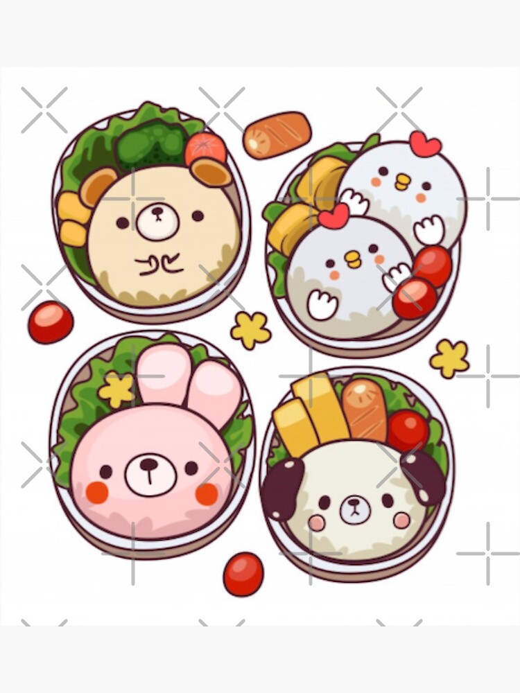 Kawaii Bento Box Sticker for Sale by Adronia