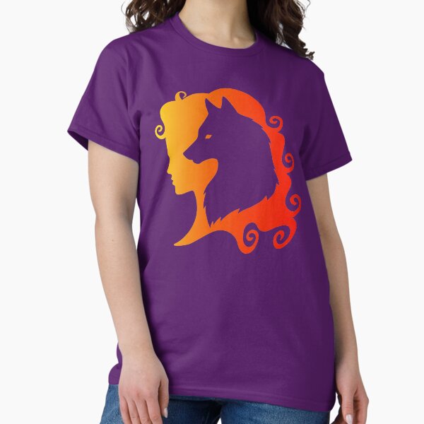 Fire Wolf Spirit Totem Animal Guide Cheeky Witch® Classic T-Shirt