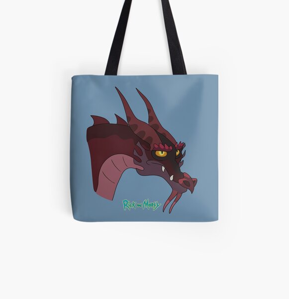 Rick and Morty - Dragon All Over Print Tote Bag