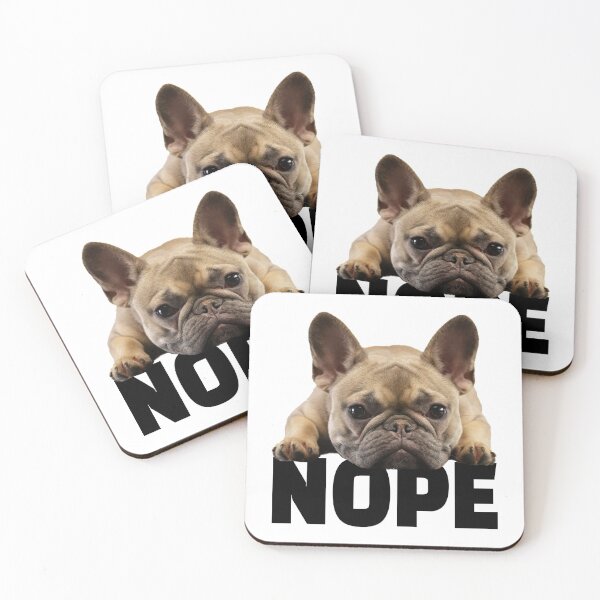 Artikelvorschau, French Bulldog Nope entworfen und verkauft von kudostees.