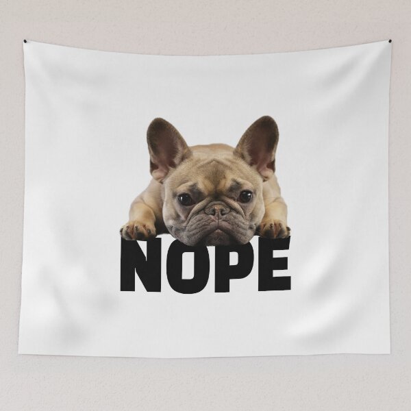 Item preview, French Bulldog Nope designed and sold by kudostees.
