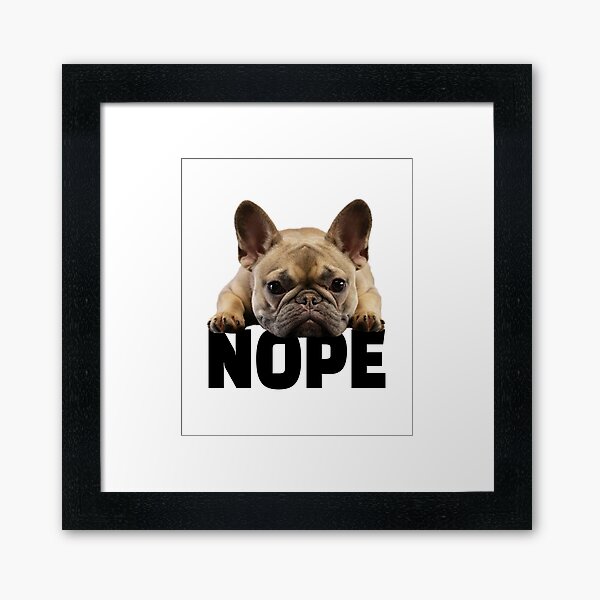 Artikel-Vorschau von French Bulldog Nope, designt und verkauft von kudostees.