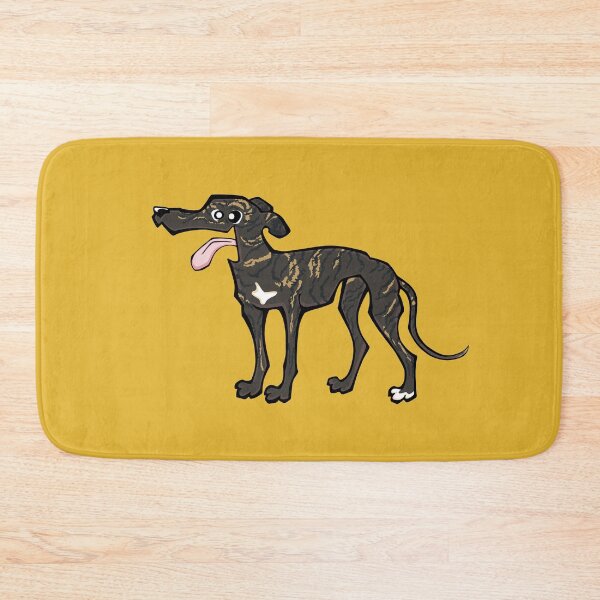 Item preview, Greyhound - Dark Brindle (Full Body) YELLOW BG designed and sold by TheChicken.