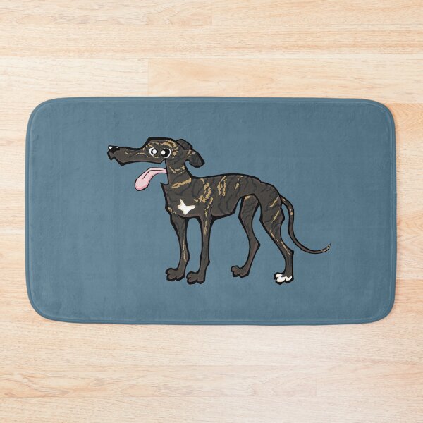 Item preview, Greyhound - Dark Brindle (Full Body) BLUE BG designed and sold by TheChicken.