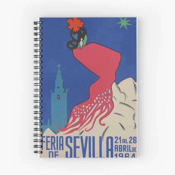 Item preview, Feria de Sevilla, Spain, Vintage Travel Poster designed and sold by vintagevivian.