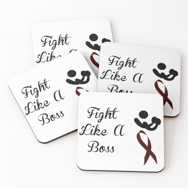 Item preview, Fight Like A Boss - Burgundy Ribbon designed and sold by sinsvirtues.