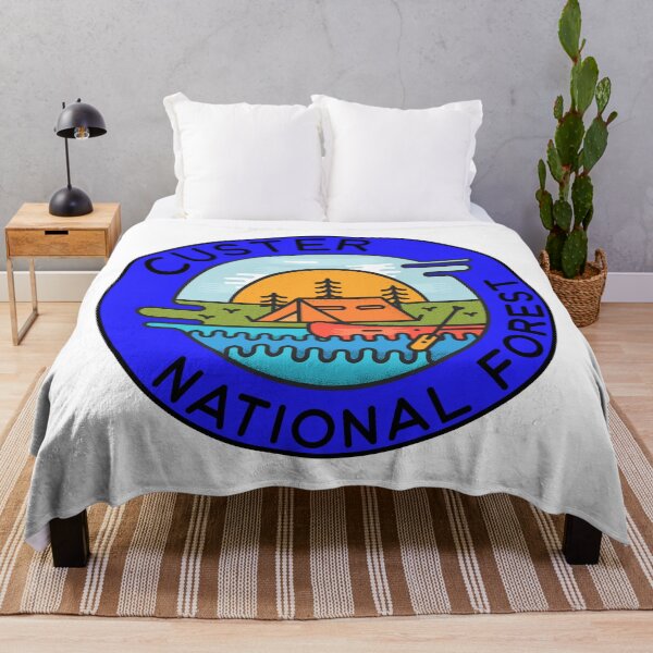 Item preview, Custer National Forest Montana Camping Canoe designed and sold by DESTINATIONS DECAL DOS.