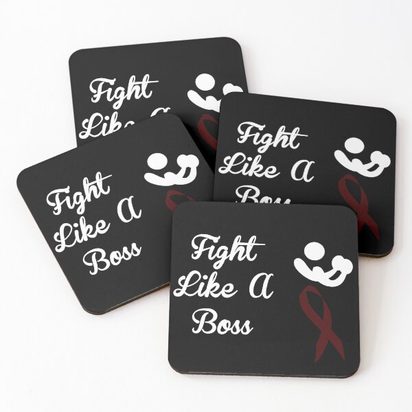 Item preview, Fight Like A Boss - Burgundy Ribbon designed and sold by sinsvirtues.