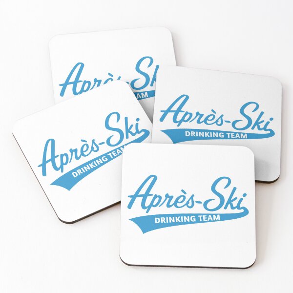 Item preview, Après-Ski – Drinking Team (Lettering / Apres Ski / Blue) designed and sold by MrFaulbaum.