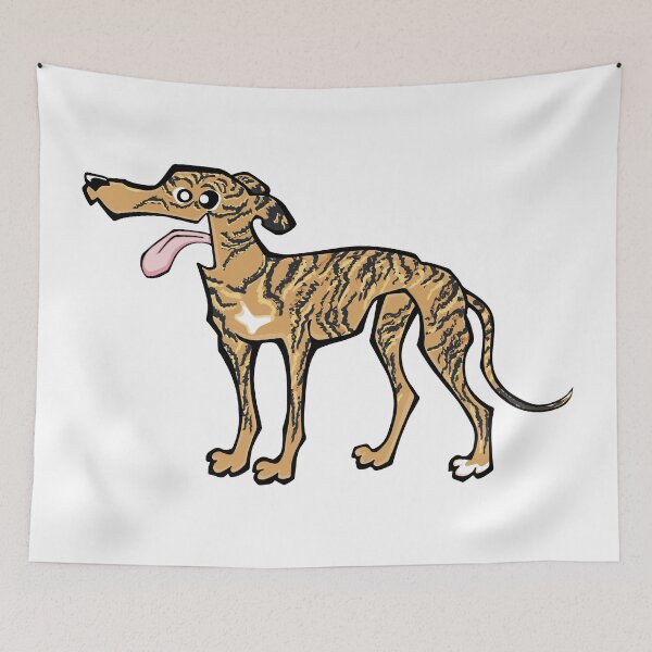 Item preview, Greyhound - Light Brindle (Full Body) WHITE BG designed and sold by TheChicken.