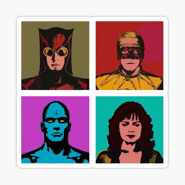 Vigilantes Warhol Pegatina