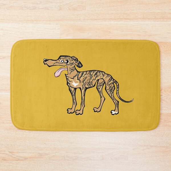 Item preview, Greyhound - Light Brindle (Full Body) YELLOW BG designed and sold by TheChicken.