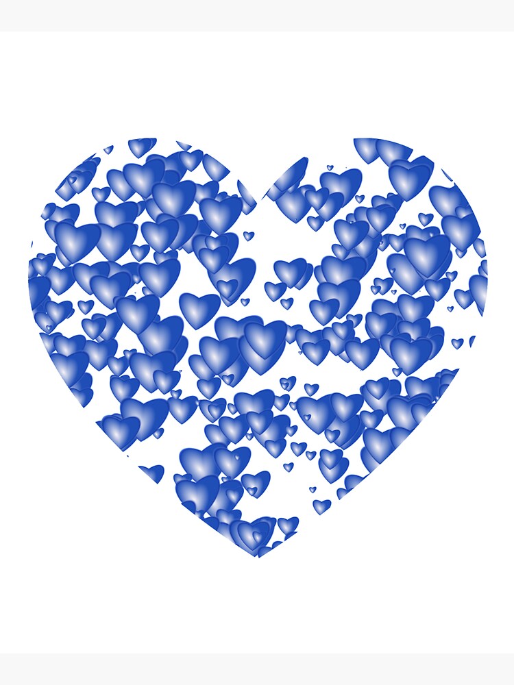 Blue heart pattern by starchim01