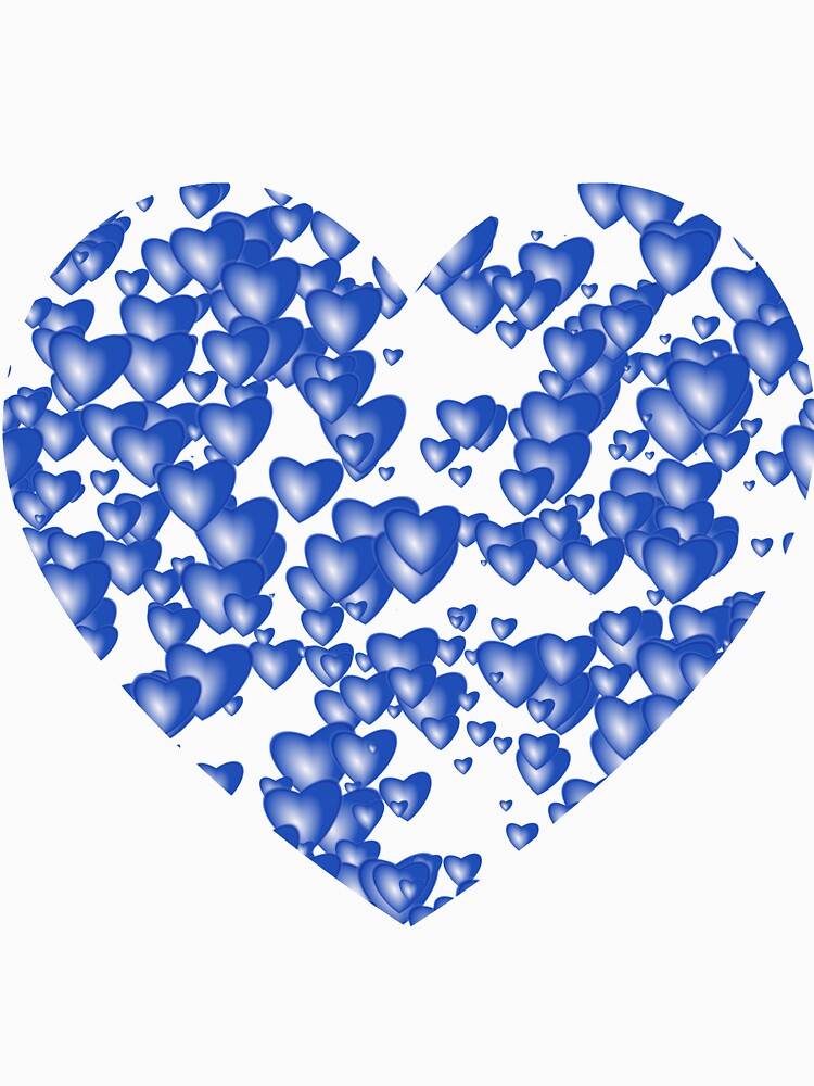 Blue heart pattern by starchim01