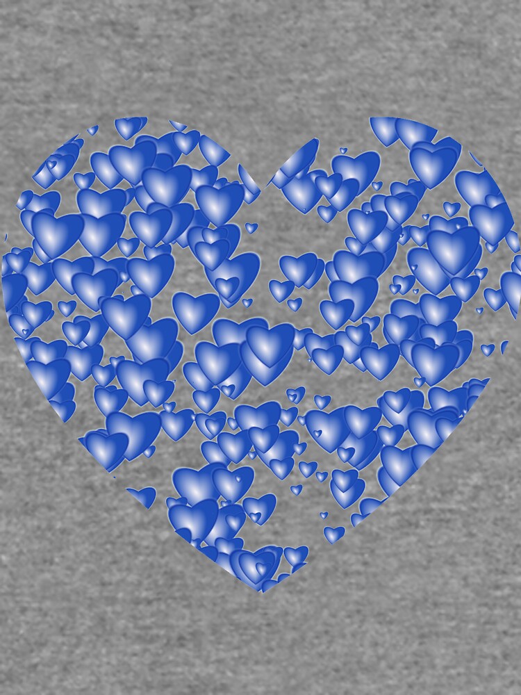 Blue heart pattern by starchim01