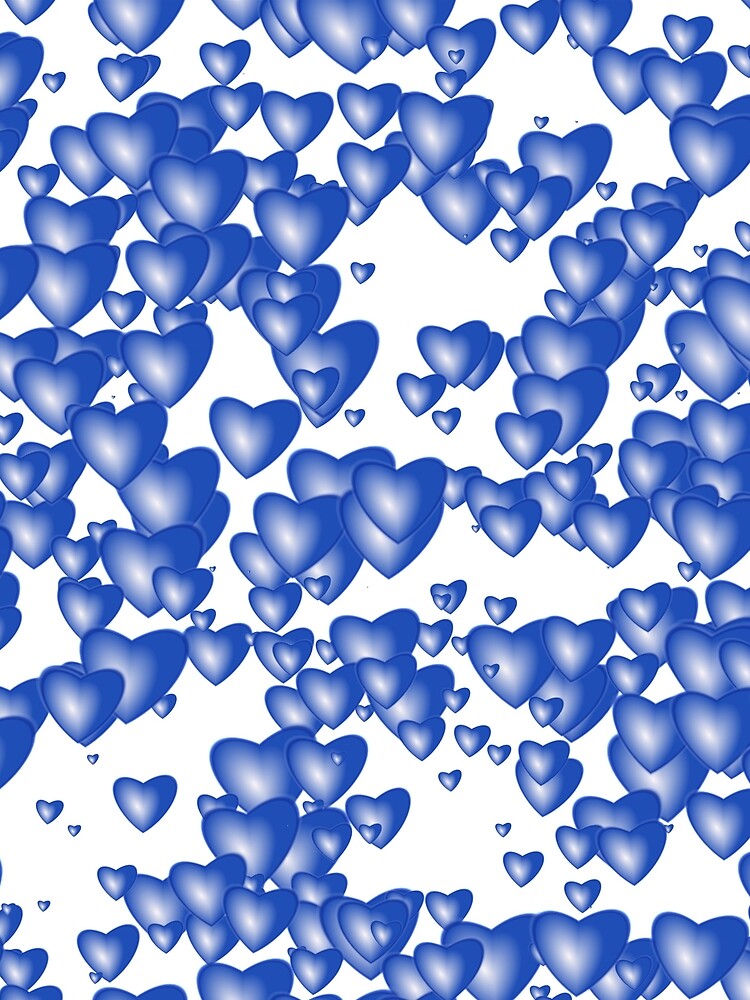 Blue heart pattern by starchim01