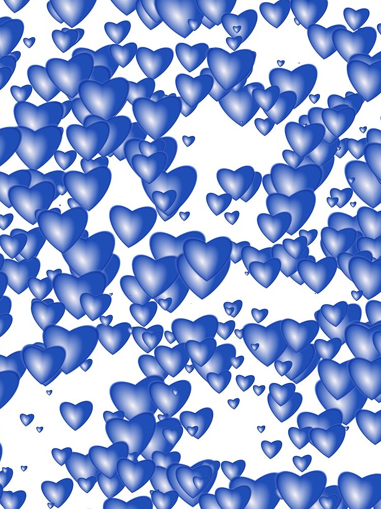 Blue heart pattern by starchim01