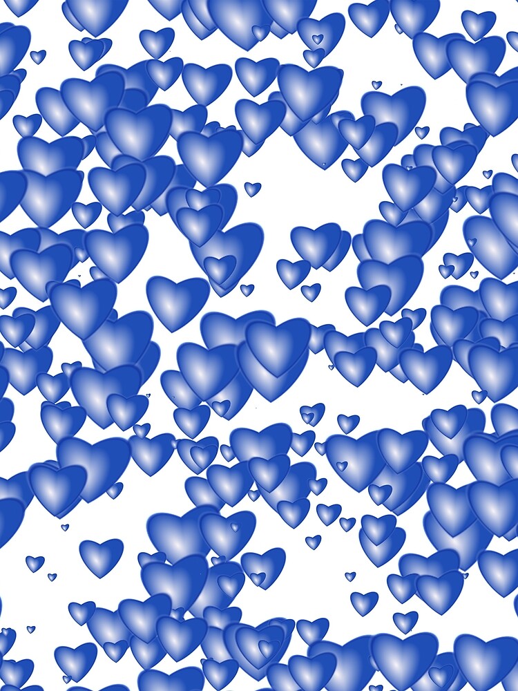 Blue heart pattern by starchim01