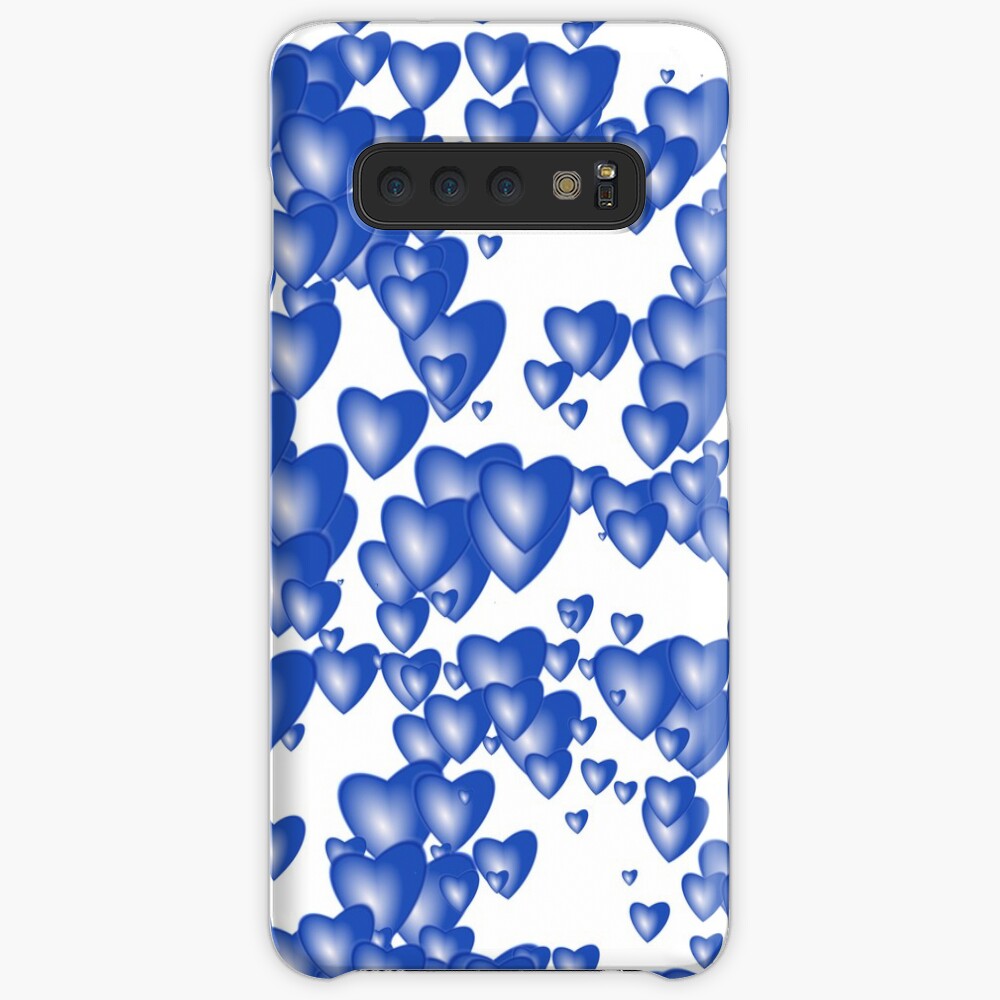 Blue heart pattern Case & Skin for Samsung Galaxy