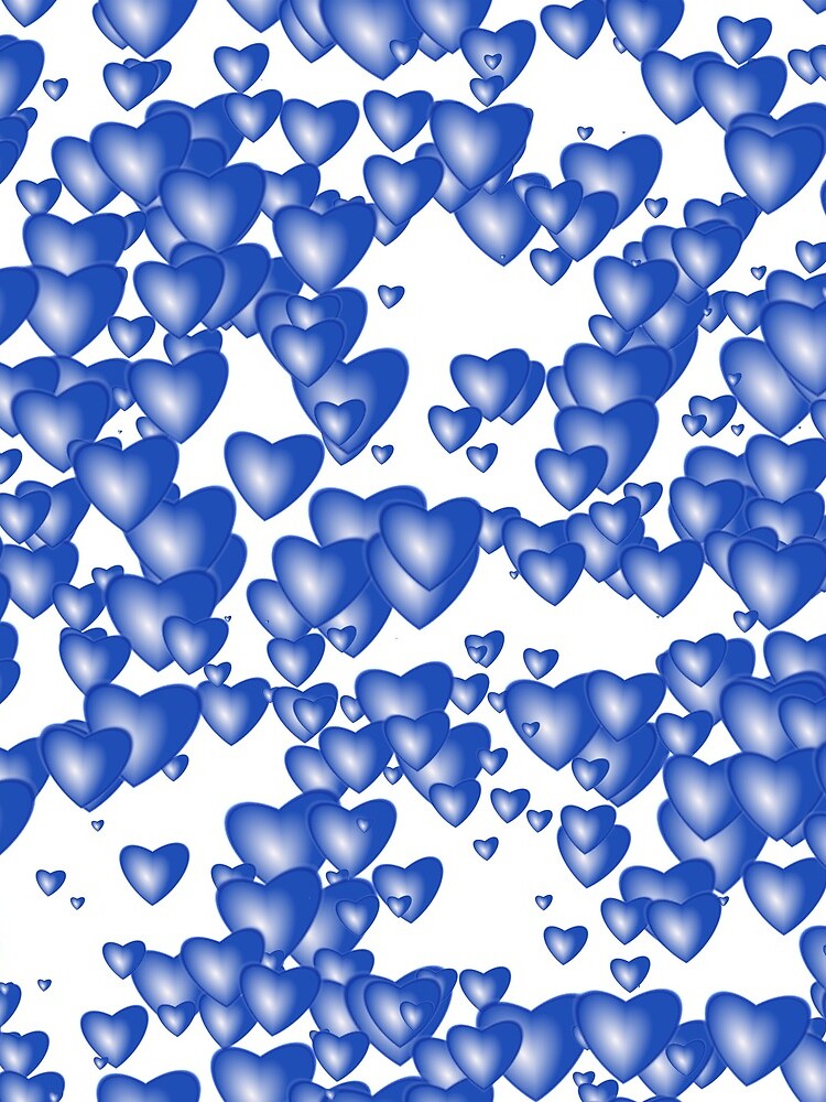 Blue heart pattern by starchim01