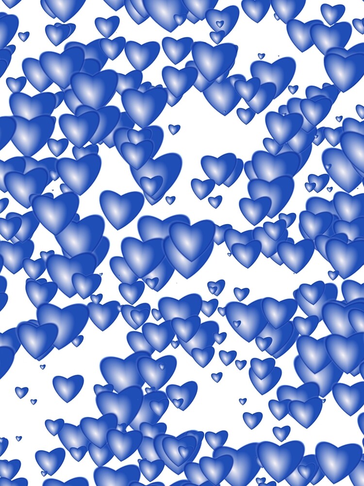 Blue heart pattern by starchim01