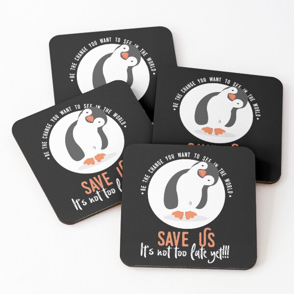 Item preview, Thunberg says save the penguins designed and sold by Urosek.