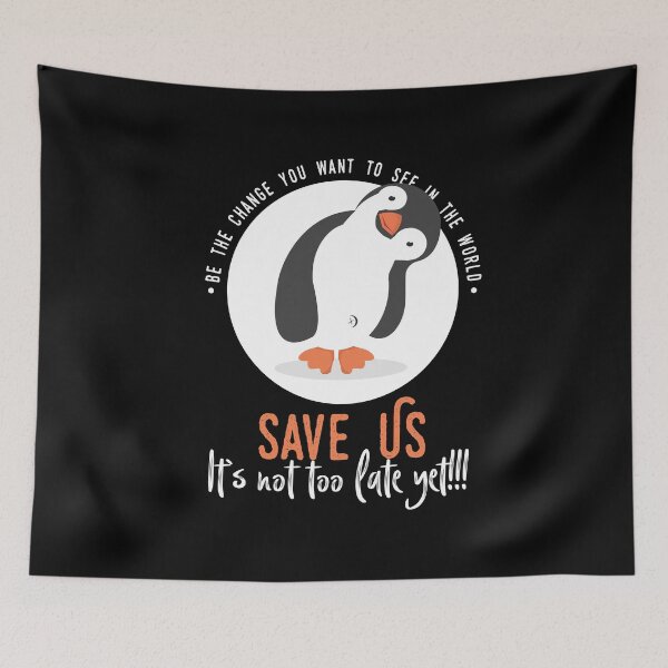 Item preview, Thunberg says save the penguins designed and sold by Urosek.