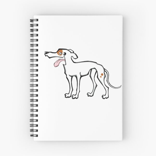Item preview, Greyhound - White and Fawn (Full Body) WHITE BG designed and sold by TheChicken.