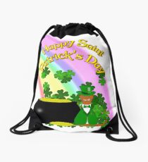 Happy Saint Patrick’s Day Oliver Drawstring Bag
