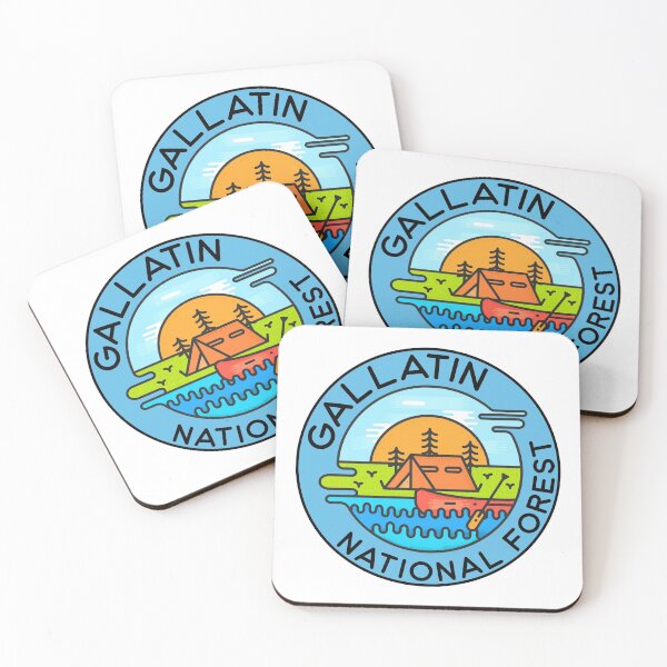 Item preview, Gallatin National Forest Montana Camping Canoe designed and sold by DESTINATIONS DECAL DOS.