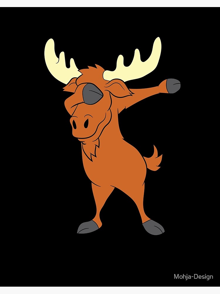 Funny Dabbing Moose Dab Dance Deer Lover Gift Sticker