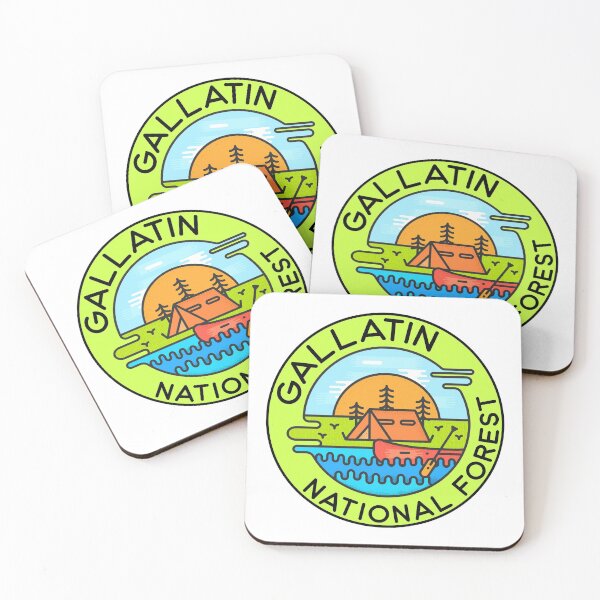 Item preview, Gallatin National Forest Montana Camping Canoe designed and sold by DESTINATIONS DECAL DOS.