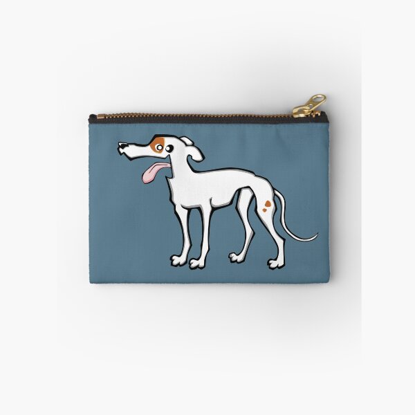 Item preview, Greyhound - White and Fawn (Full Body) BLUE  BG designed and sold by TheChicken.