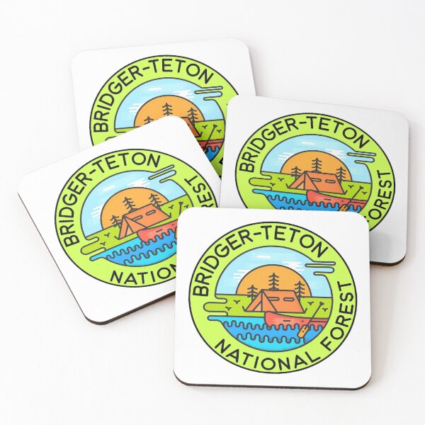 Item preview, Bridger Teton National Forest Wyoming Camping Canoe designed and sold by DESTINATIONS DECAL DOS.