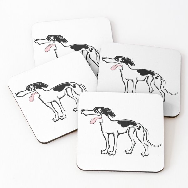 Item preview, Greyhound - White and Black (Full Body) WHITE BG designed and sold by TheChicken.