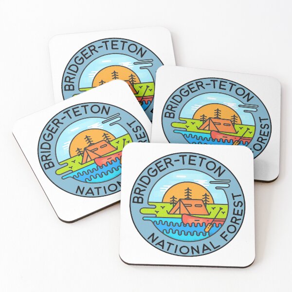 Item preview, Bridger Teton National Forest Wyoming Camping Canoe designed and sold by DESTINATIONS DECAL DOS.