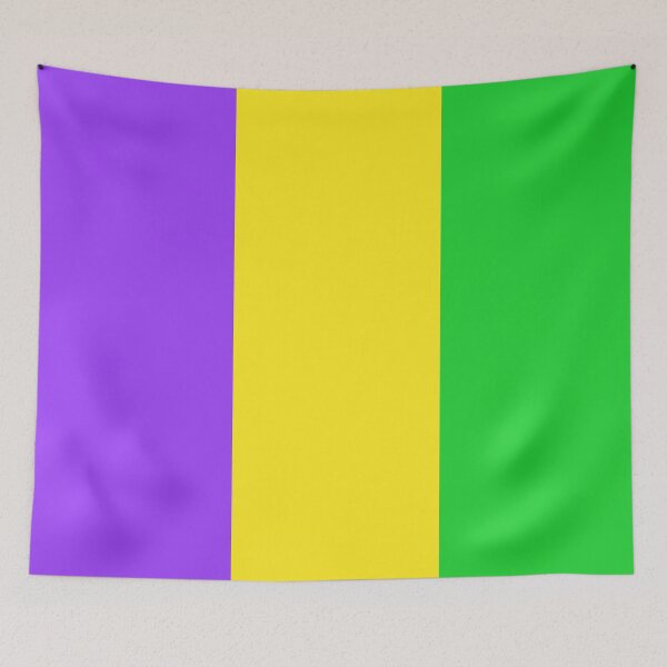 Item preview, Mardi Gras New Orleans Carnival Colors Purple Yellow Green Stripes designed and sold by URSparklingShop.