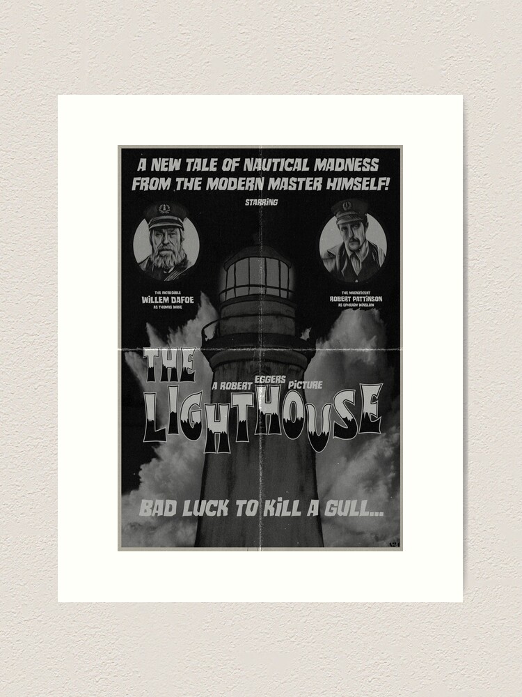 Thumbnail 2 of 3, Art Print, The Lighthouse Vintage Poster designed and sold by colsaboss.
