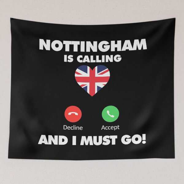 Item preview, My Nottingham is Calling and I Must Go Travel to United Kingdom designed and sold by anejsraml.