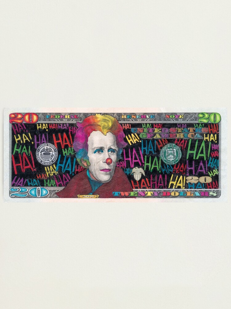 Funny Money Twenty Dollars Andrew Jackson (HaHa) Photographic Print