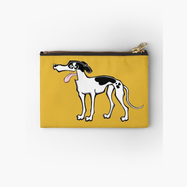Item preview, Greyhound - White and Black (Full Body) YELLOW BG designed and sold by TheChicken.