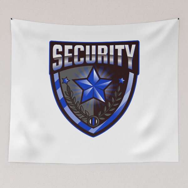 Item preview, Security Officer Badge | Star Blue Thin Line | Bouncer Guard designed and sold by JakesRWild.